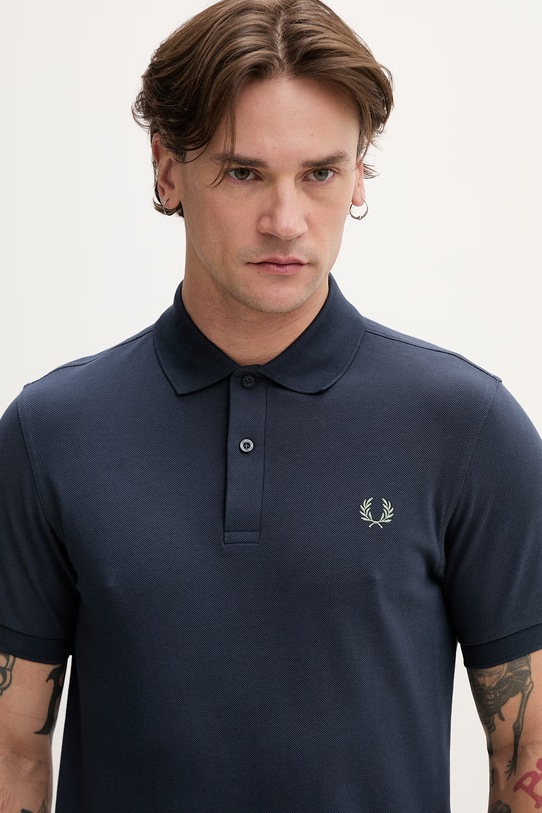 Fred Perry polo bawełniane granatowy M6000