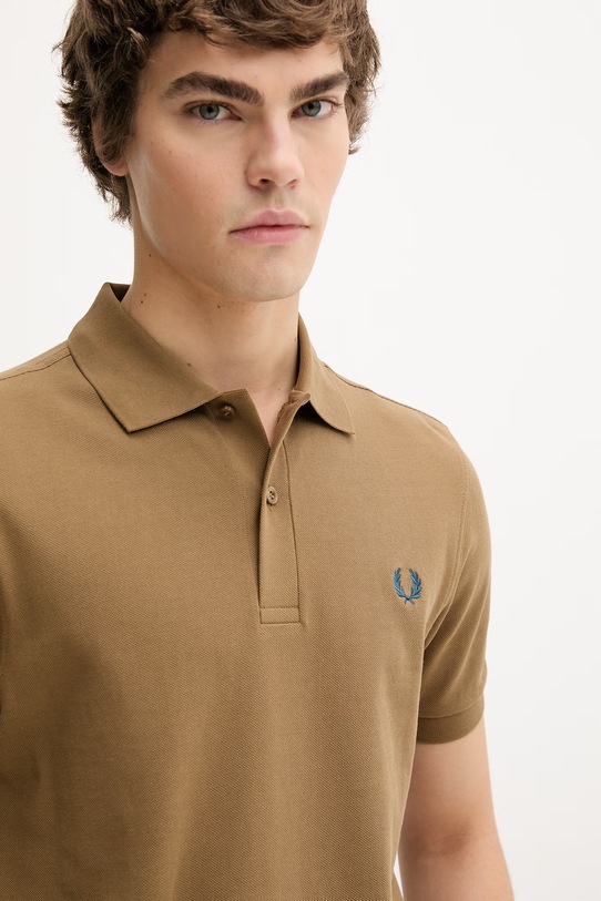 Fred Perry polo bawełniane zielony M6000