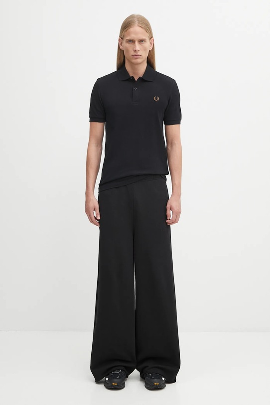 Fred Perry cotton polo shirt M6000 black