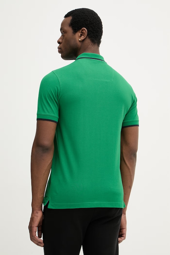 Odzież Aeronautica Militare polo bawełniane PO1308UP00082 zielony