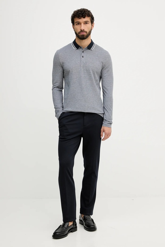 BOSS polo 50531352 granatowy AW25
