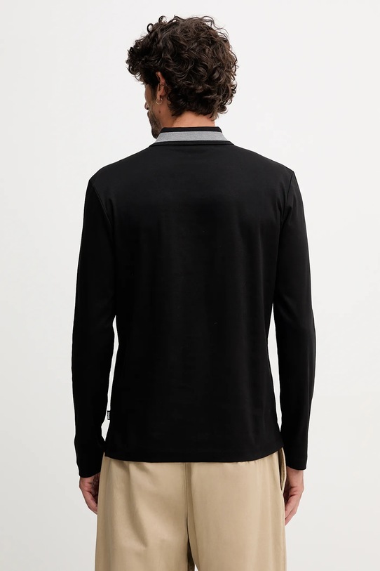 Odzież BOSS longsleeve bawełniany 50549257 czarny