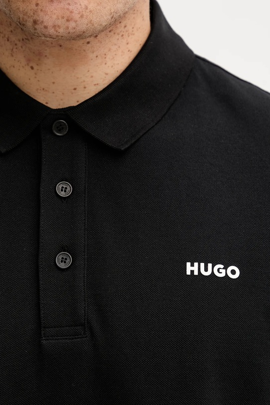 HUGO longsleeve bawełniany 50547358 czarny