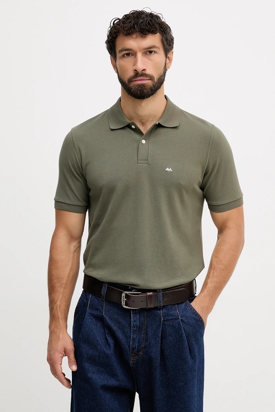 Lindbergh polo bawełniane bawełna zielony 30.422045