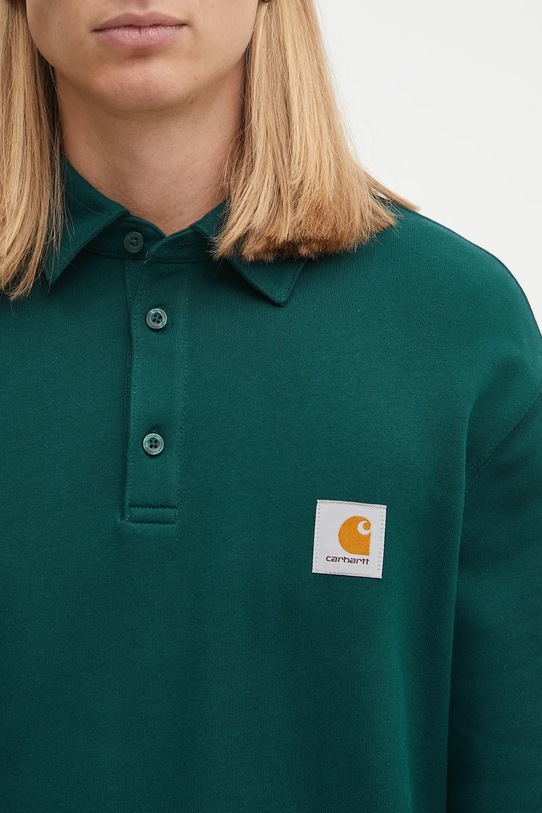 Carhartt WIP cotton sweatshirt Polo Sweat green I035532.05AXX
