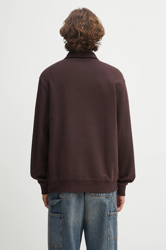 Oblečenie Bavlnená mikina Carhartt WIP Polo Sweat I035532.33HXX fialová
