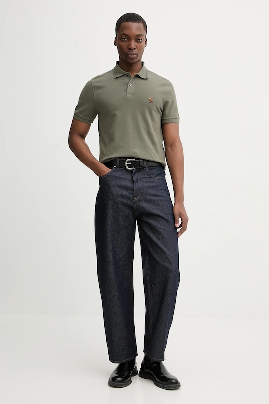 Abercrombie & Fitch polo KI124.5718.300 zielony AW25