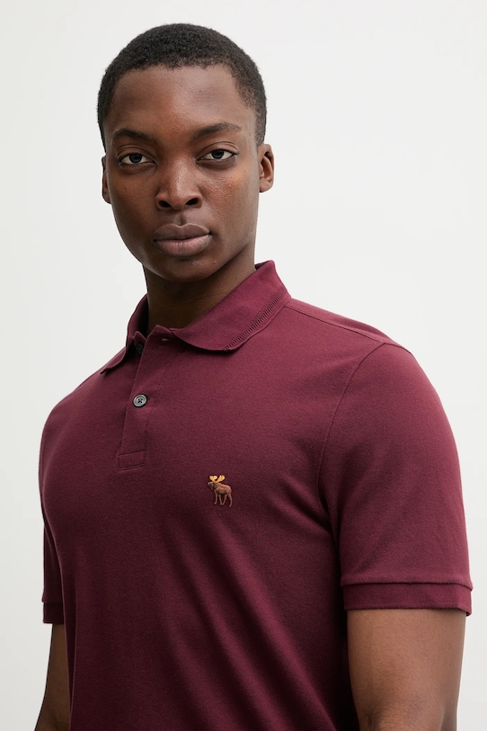 Abercrombie & Fitch polo bordowy KI124.5719.500