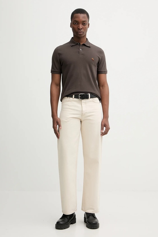 Polo Abercrombie & Fitch KI124.5744.400 rjava AW25