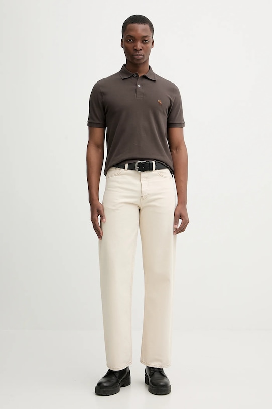 Polo Abercrombie & Fitch KI124.5744.400 rjava AW25