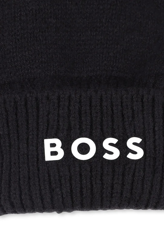 Мальчик Детские перчатки с примесью шерсти BOSS J52631 чёрный