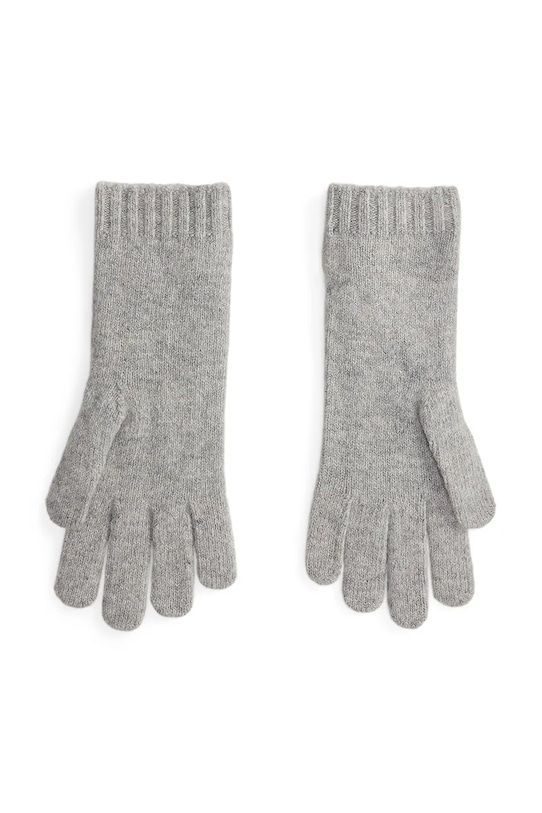 Vlněné rukavice Polo Ralph Lauren 455981440 šedá AW25