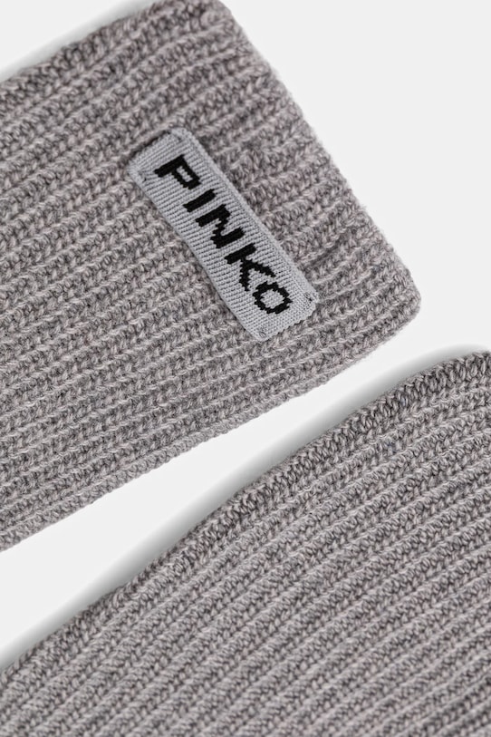 Pinko rękawiczki z dodatkiem wełny 105997.A2Z4 szary AW25