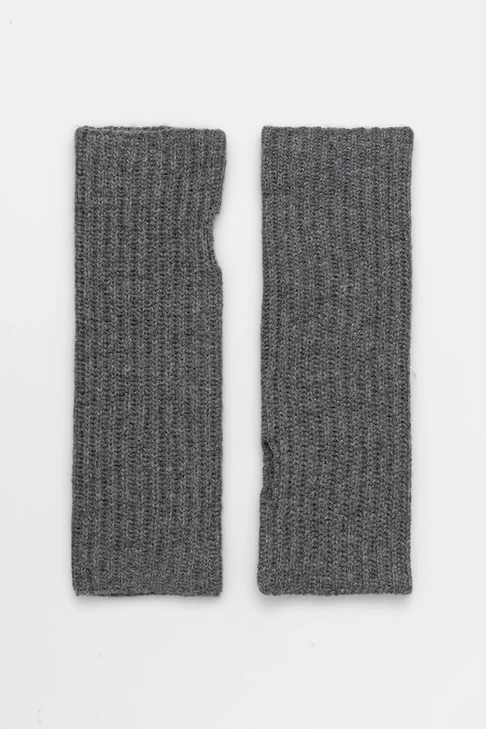 Перчатки United Colors of Benetton с примесью шерсти серый 1244DG00H