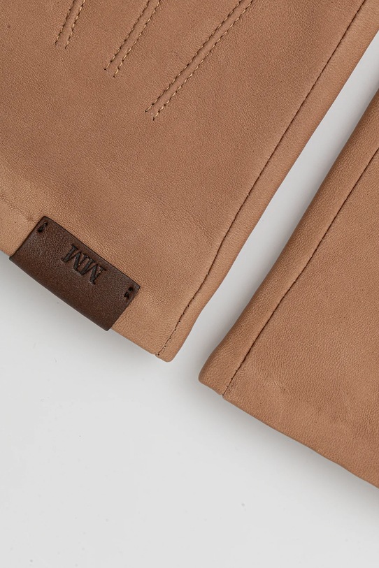 Шкіряні рукавички MM LEMMA 2526566018600 коричневий AW25