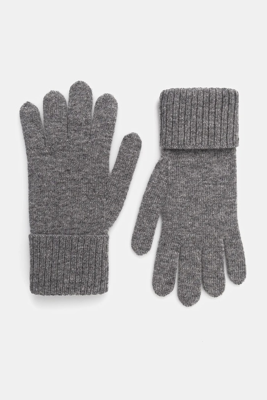 Weekend Max Mara rękawiczki wełniane ZAMIANEW wełna szary 2525566055600