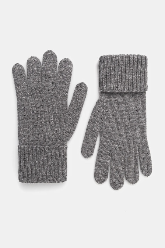 Вълнени ръкавици Weekend Max Mara ZAMIANEW меланж сив 2525566055600