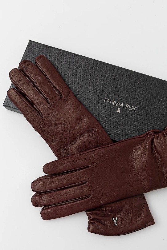Аксесоари Кожени ръкавици Patrizia Pepe 2F0105.L034 бордо