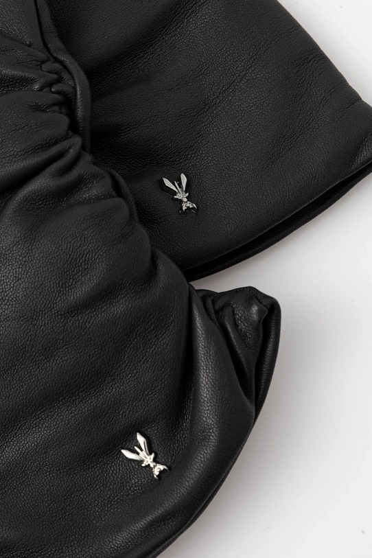 Kožené rukavice Patrizia Pepe 2F0105.L034 čierna AW25
