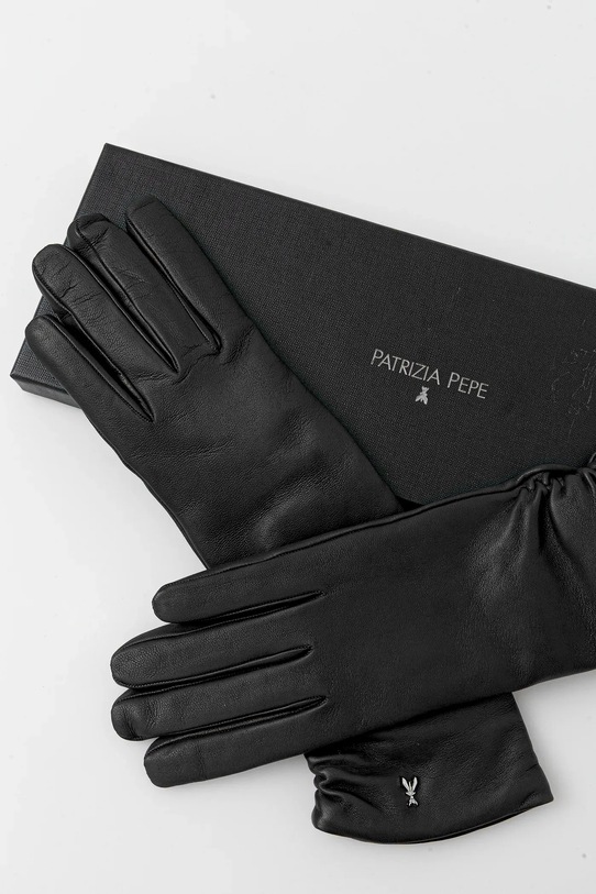 Accesorii Patrizia Pepe mănuși de piele 2F0105.L034 negru