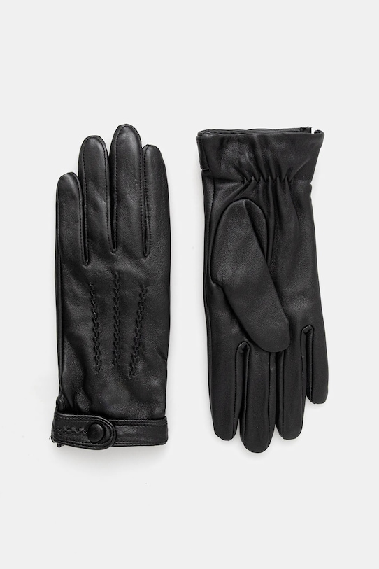 Marciano Guess rękawiczki skórzane skóra licowa czarny 5BGZ04.9423Z