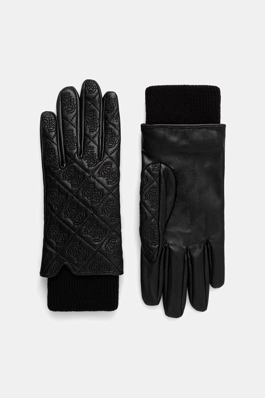 Guess rękawiczki CALISTA imitacja skóry licowej czarny AW5402.POL02