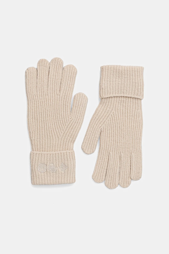 Guess mănuși cu lână CRESIDIA cu adaos de lână bej AW5405.POL02