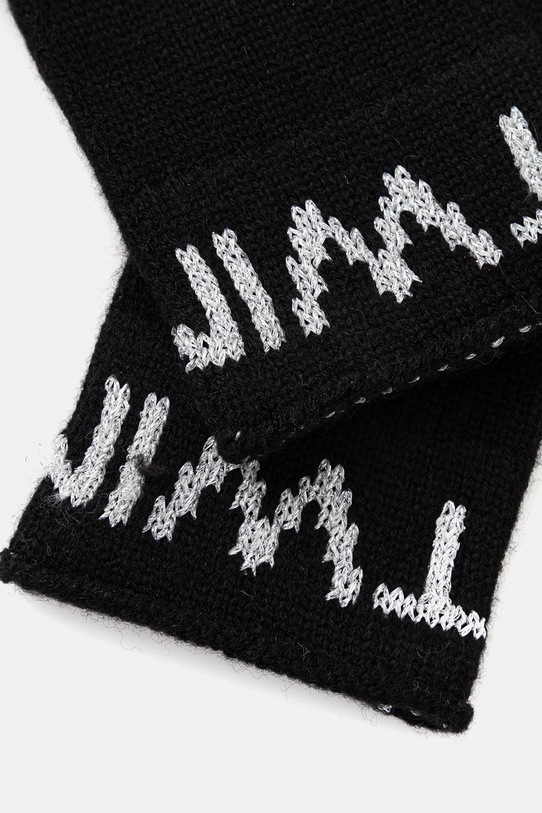 Перчатки с шерстью Twinset 252TA4252 чёрный AW25