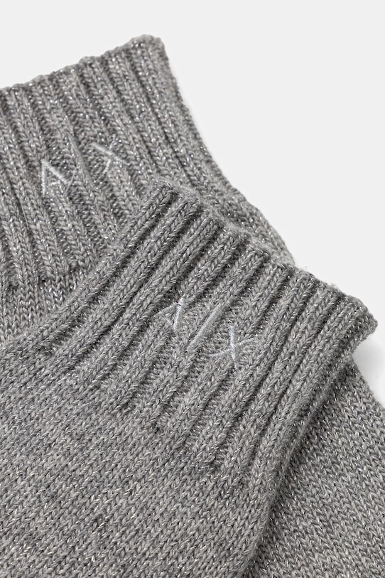 Armani Exchange rękawiczki z dodatkiem wełny XW001521.AF16181 szary AW25