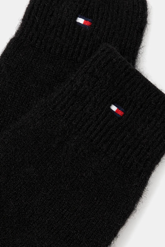 Tommy Hilfiger mănuși de lână AW0AW17797 negru AW25