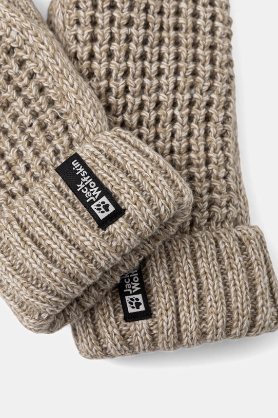Γάντια Jack Wolfskin MEDLEY KNIT A65233 μπεζ AW25