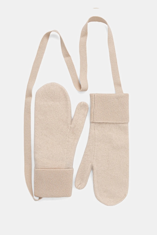 Vlnené rukavice Marella vlna béžová 2523566027200