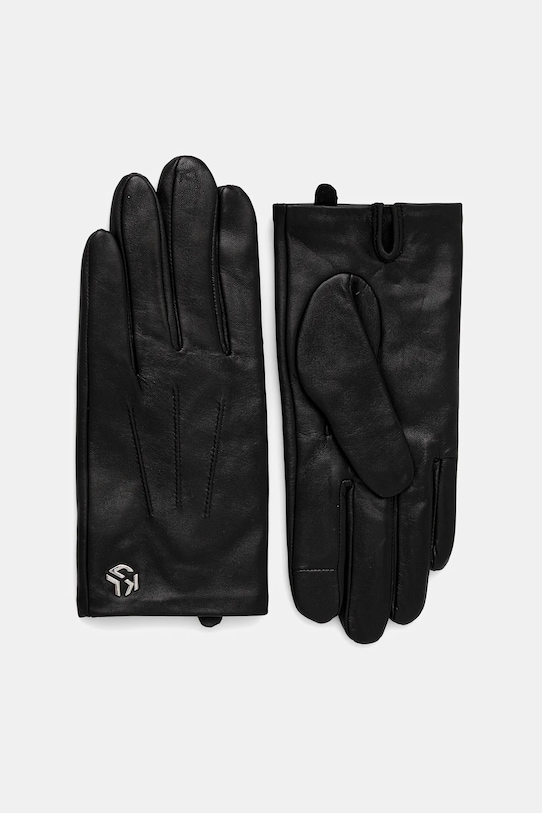 Karl Lagerfeld Jeans manusi de piele piele negru A4W33092