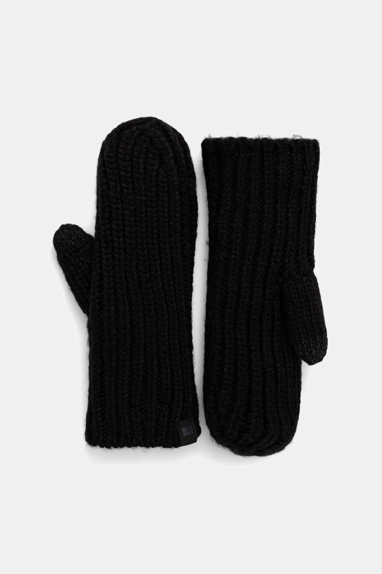 UGG rękawiczki z domieszką wełny CHUNKY pozostałe czarny 101022