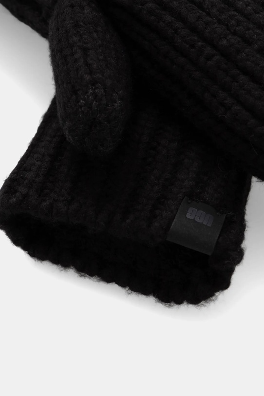 Аксесуари Рукавички з домішкою вовни UGG CHUNKY 101022 чорний