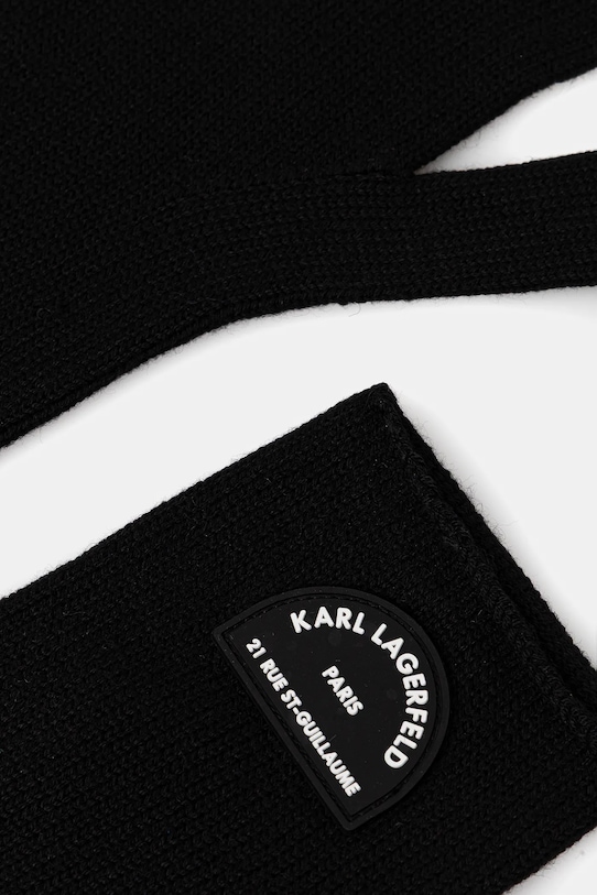 Karl Lagerfeld rękawiczki K/RSG A4W33014 czarny AW25