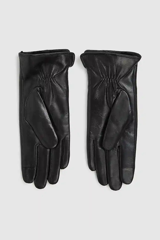 Karl Lagerfeld rękawiczki skórzane K/AUTOGRAPH A4W33017 czarny AW25