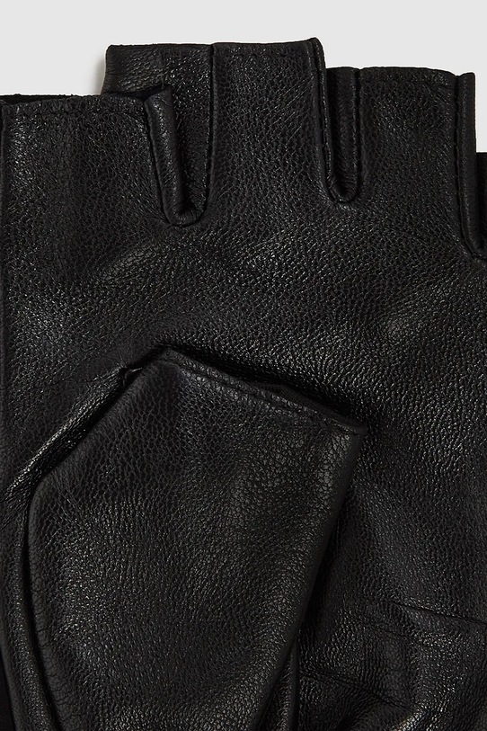 Karl Lagerfeld mitenki skórzane czarny A4W33018