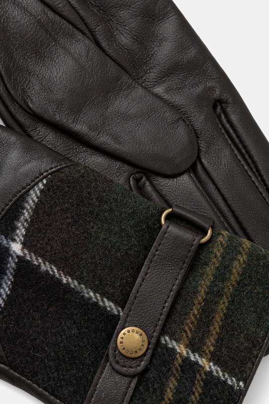 Barbour rękawiczki skórzane LGL0037 brązowy AW25