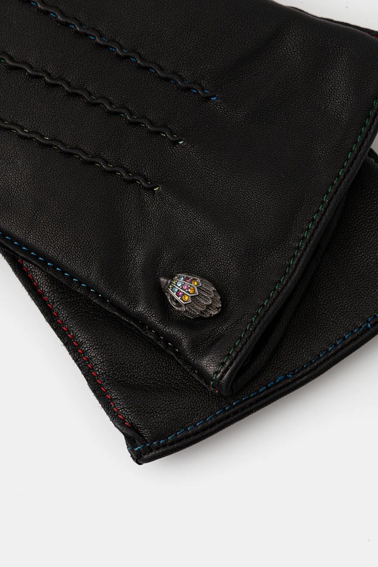 Kurt Geiger London rękawiczki skórzane 5071500109 czarny AW25