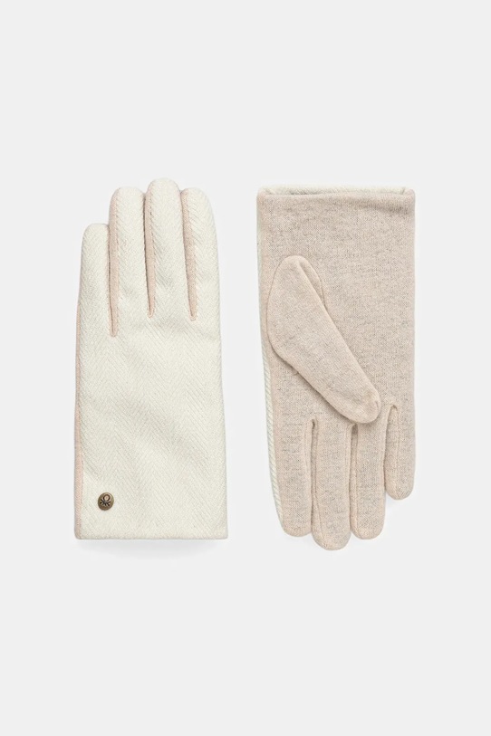 Rokavice United Colors of Benetton Vzorčasti bež 6YGSDG00D