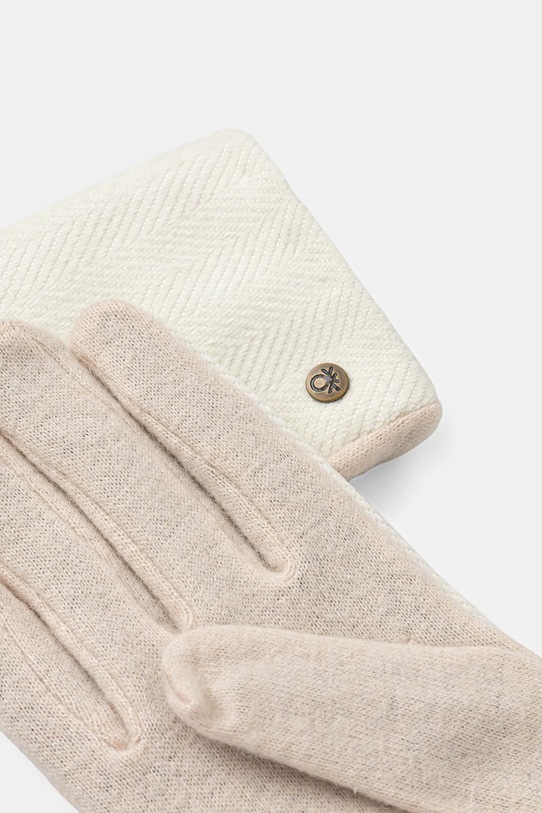 Rokavice United Colors of Benetton 6YGSDG00D bež AW25