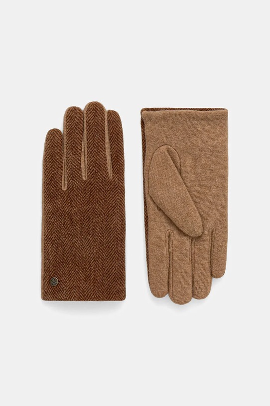 Rokavice United Colors of Benetton Vzorčasti bež 6YGSDG00D