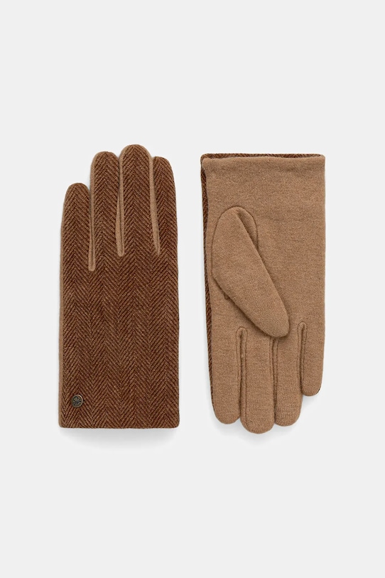 Rokavice United Colors of Benetton Vzorčasti bež 6YGSDG00D