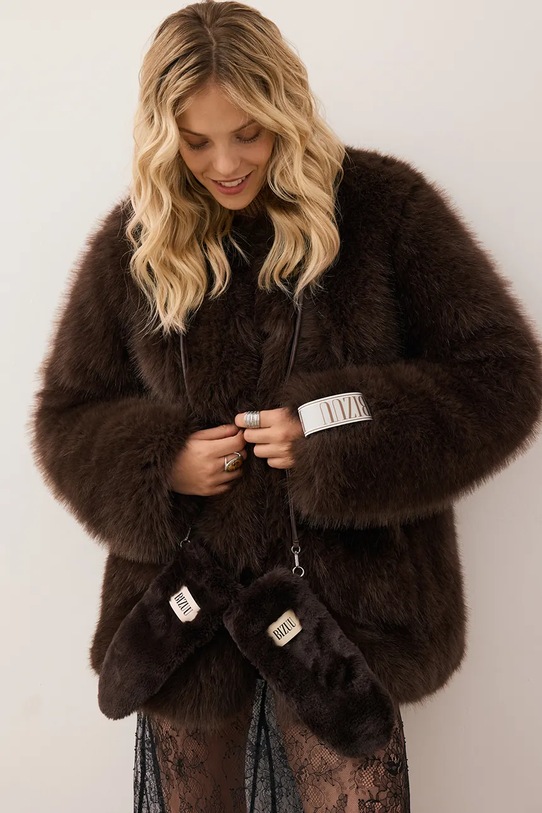 Rukavice Bizuu ROKKA ROKKA.BRAZOWY hnědá