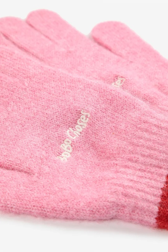 Fete Bobo Choses mănuși cu un amestec de lână pentru copii 225AI036 roz