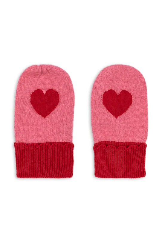 Dziewczynka Konges Sløjd rękawiczki dziecięce COLLETTE MITTENS KS103460.9BYA różowy