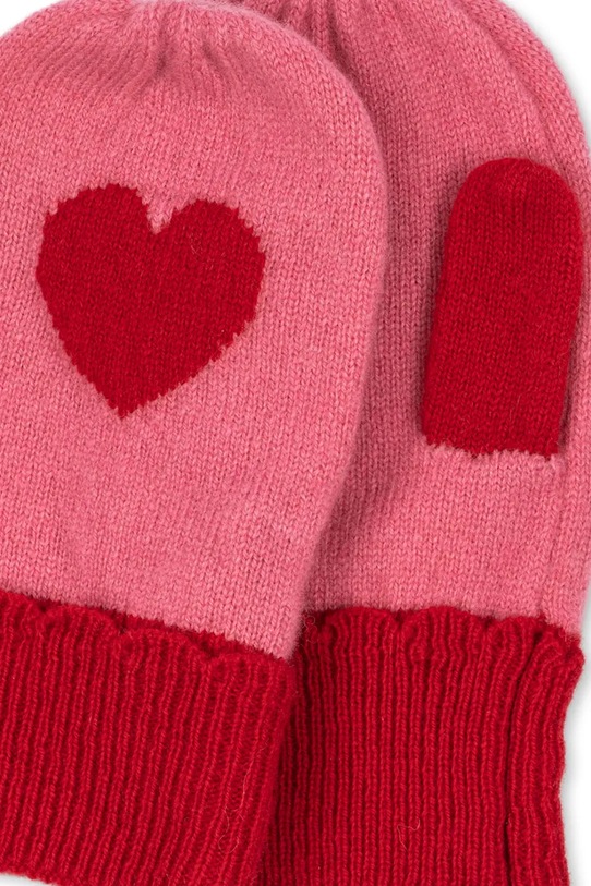 Konges Sløjd rękawiczki dziecięce COLLETTE MITTENS różowy KS103460.9BYA