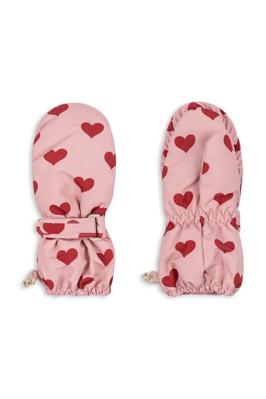 Konges Sløjd rękawiczki dziecięce NOHR SNOW MITTENS PRINT pozostałe różowy KS103515.9BYA