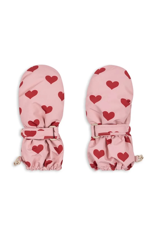 Konges Sløjd rękawiczki dziecięce NOHR SNOW MITTENS PRINT KS103515.9BYA różowy AW25